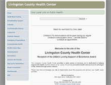 Tablet Screenshot of livcohealthcenter.com